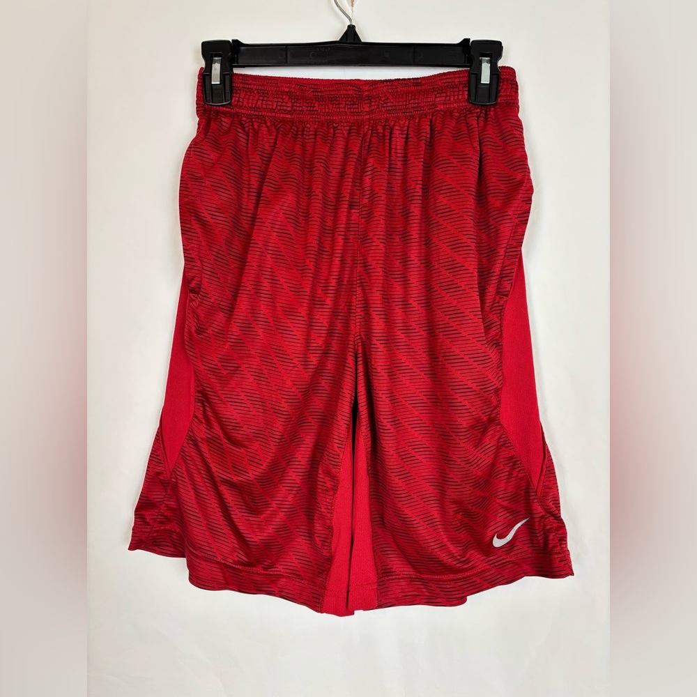 NIKE Men’s Size SMALL Dri Fit Athletic Shorts Red & Black with Pockets
